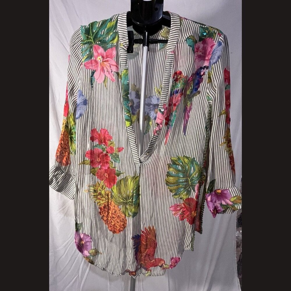 Derhy K Blouse Flowery Size M